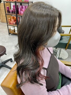 ロア(lore) 【lore銀座】アッシュブラウン×ピンクブラウンで大人可愛く