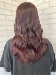 ピンクブラウン/韓国/髪質改善/ピンクカラー