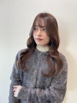 アリスバイブランニューリブ 難波店(ALICE by Brandnew×LIV)&nbsp;大人かわいい フェザーバング マロンベージュ