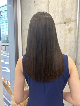 ディジョン(Dijon) 韓国顔まわりレイヤーカットグレージュオリーブベージュブラウン