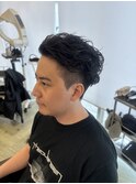 波巻きパーマ