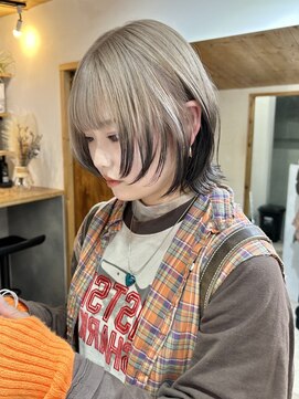 キラ 原宿(KILLA) イヤリングカラー_デザインカラー_レイヤーカット_ウェットヘア