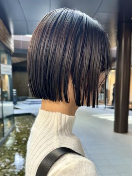 ミィ 表参道(mee.) 前髪/アンブレラカラー/こなれミディ/イメチェン/ぱっつんボブ