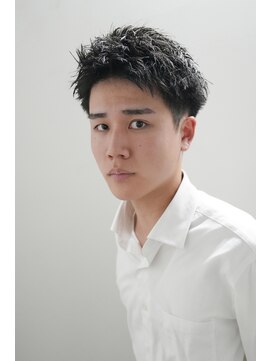 カーウォッシュバーバー(CARWASH BARBER) メンズカットアップバングビジカジスパイキーショート0105