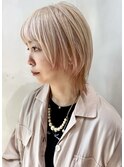 【ダブルカラー×マッシュウルフ】