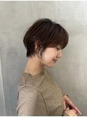 ミニウルフレイヤーカット顔周りカット前髪カットショート/大宮