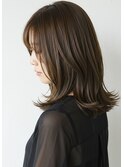 30代40代50代外ハネミディアムレイヤー髪質改善酸性ストレート