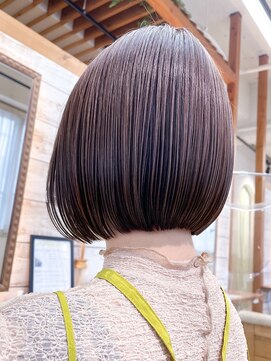 エルヘアメゾン(el. hair maison) 白髪ぼかしハイライトボブショートボブヘイリーボブ