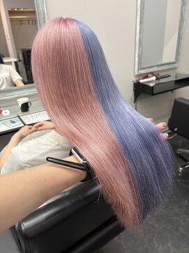 バレ(BALE) ツートーン/ピンク/ブルー/ブリーチ/ハイトーン/デザインカラー