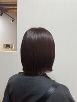 ノーヴァ バイ ボナ 前橋店(nova by bona)&nbsp;ピンクブラウン×外ハネボブ