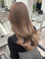 サンクプロジェクト(cinq PROJECT)&nbsp;ミルクティーベージュダブルカラーハイトーンレイヤーカット韓国