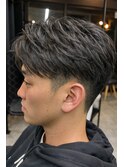 MEN’S HAIR/サーフカール/刈り上げセンターパート/千葉駅