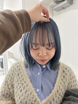 ノーム(NORME)&nbsp;ブリーチ2回 透けるアイスブルー