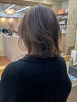 パークレーン アイス イヴェン(park lane ICI yeven) ブリーチなしダブルカラーレイヤーカットショートボブ白髪染め栄