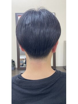 バームヘア(balm hair) ツーブロック、センターパートマッシュ