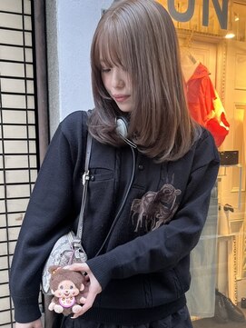 ロチカバイドールヘアー 心斎橋(Rotika by Doll hair) 【ブリーチ1回】ダブルカラーで叶う透明感ベージュ