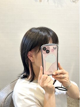 ルームスヘアー(Rooms Hair) イヤリングカラーエアリーボブ