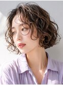 原宿ボブパーマスパイラルパーマ大人ボブ外国人パーマ20代30代