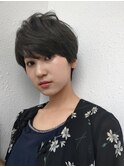 アッシュグレー×ショート