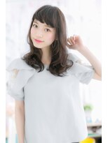 ミック 日暮里店(miq)&nbsp;オン眉ｘくせ毛風カール♪フェアリーセミディ