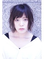 エイト プラット 渋谷2号店(EIGHT plat)&nbsp;グレージュ×グラデーション×切りっぱなし外ハネボブ