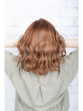 ヘアーメイク ダンス(hair make DANCE) 15センチカット セミディスタイル  エドルカラーで明るめに！