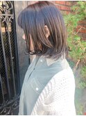 【melt】大人可愛いレイヤーカット 透明感暗髪グレージュ
