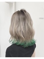 シェリ ヘアデザイン(CHERIE hair design)&nbsp;裾カラー×グリーン☆