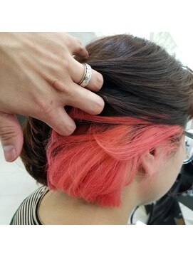 クオリス 赤塚店(QUALIS) 20代30代/ブリーチカラー/モテ髪/インナーカラー/ピンクカラー