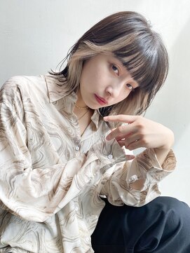 アイティー バイ アルバム 浦和店(IT by ALBUM) 秋色くすみベージュオリーブカラー_27672