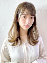 アイティー バイ アルバム 中野店(IT by ALBUM) 外ハネミディ_イヤリングカラーラベンダーカラー_28387