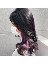 エストアール フクオカ 福岡博多店(est-r. Fukuoka)&nbsp;インナーカラー×ラベンダー