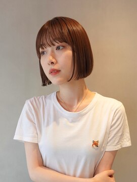 ニコ トウキョウ(nico TOKYO) ミディアムレイヤーカットボブウルフ10代20代インナーカラー