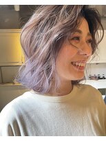 髪質改善と縮毛矯正の専門店 サンティエ(scintiller)&nbsp;ほんのりパープルカラー