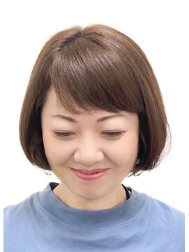 黄ぐまくん美容室 酸性ストレート　ボブ