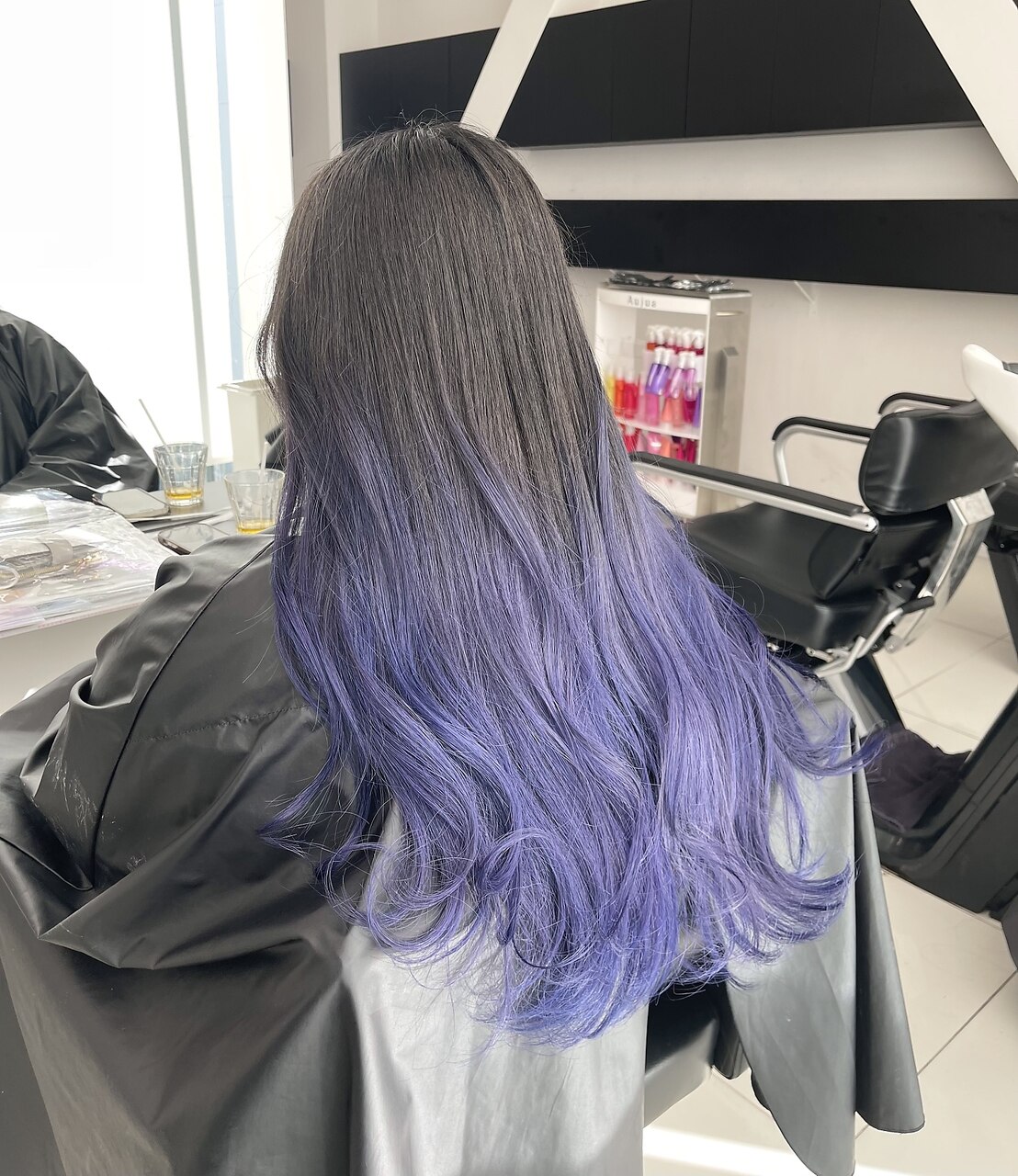 ブルーパープルグラデーションカラー：L185836529