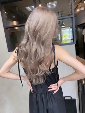 サニー 渋谷(SUNNY) バレイヤージュショコラアッシュハイライトグレージュカラー