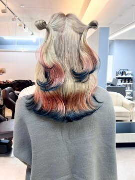 オズ 郡山桑野店(OZ) イメチェンハッシュカットフルバング似合わせレッドブラウン