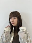 外はねミディ×水素カラー