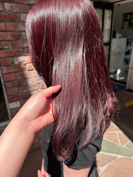 ラレイ ハラジュク(Lalei harajuku) 【白石】ワインレッド/ボルドーカラー/深めレッド