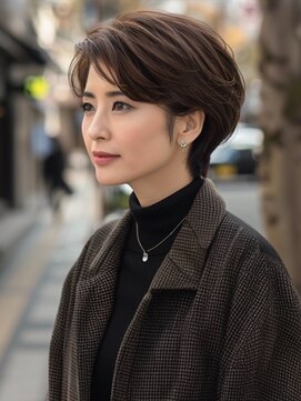 アルトリスト(Altruist Aging×HAIR&SPA) ☆イメチェンピンクベージュアンブレラカラー前髪クールショート