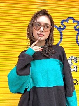 ワンズ リー 上大岡店(One's ly) 前髪/アンブレラカラー/こなれミディ/イメチェン/ウェーブパーマ