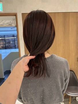 ラミエ バイ メルト 吉祥寺(lamie by melt) 【小川】ピンクブラウン/きりっぱなし/エアリーロング