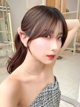 アマトウキョウ アユンチェ(AMA TOKYO×AYUNCHE) 韓国スタイル/ナチュラルくびれヘア_くびれ巻き_レイヤーカット