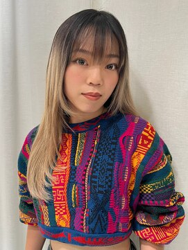 ノラキチジョウジ(NORA KICHIJOJI) ハイレイヤーハイライトフェイスレイヤーカット海外ガール