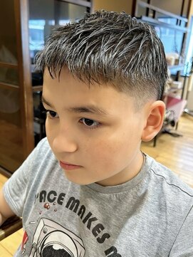 クラップス 横須賀中央店(CLAPS) キッズカットフェードメンズマッシュショートメンズパーマ