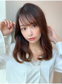 【NEW OPEN】小顔前髪あり後れ毛サイドバングメルティカラー