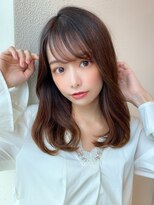 アフロートフクオカ(AFLOAT FUKUOKA)&nbsp;【NEW OPEN】小顔前髪あり後れ毛サイドバングメルティカラー