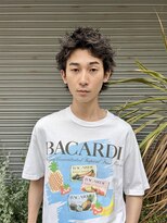 スパイキーショート/ニュアンスパーマ/カット/パーマ/メンズ