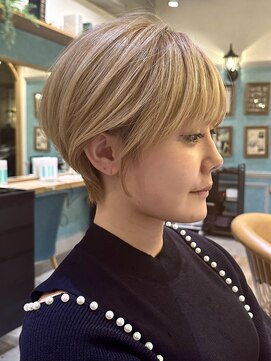 ロンドエニカ 大宮(Lond enika) ミニウルフレイヤーカット顔周りカット前髪カットショート/大宮